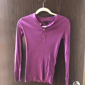 Ralph Lauren black label purple shirt